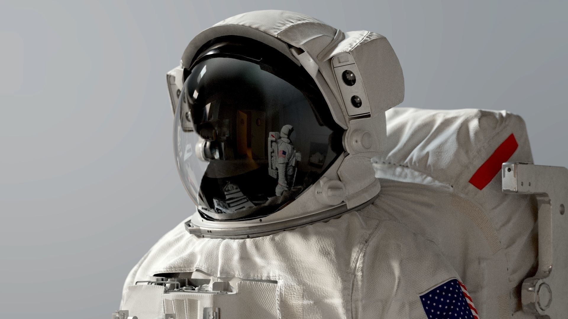 SPACESUIT Astronaut EMU SAFER 3D model_11