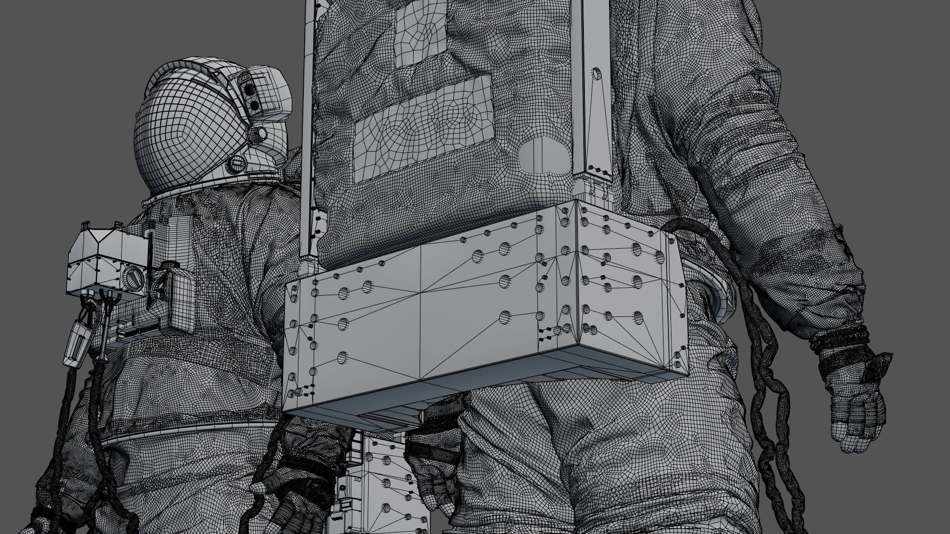 SPACESUIT Astronaut EMU SAFER 3D model_34