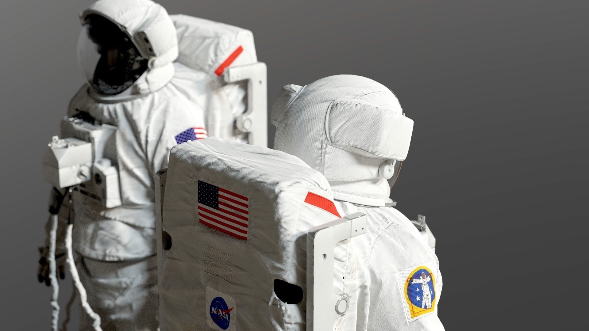 SPACESUIT Astronaut EMU SAFER 3D model_8