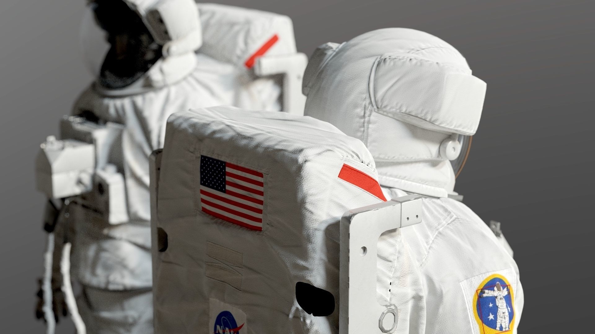 SPACESUIT Astronaut EMU SAFER 3D model_17