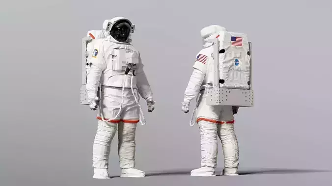 SPACESUIT Astronaut EMU SAFER 3D model