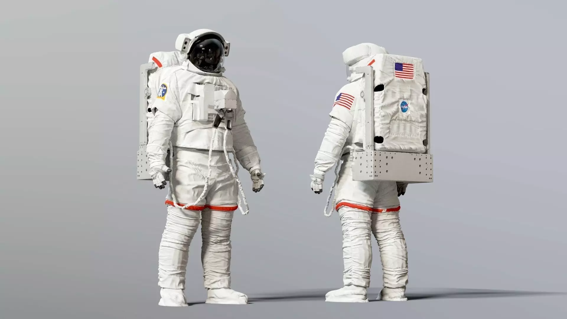 SPACESUIT Astronaut EMU SAFER 3D model_0