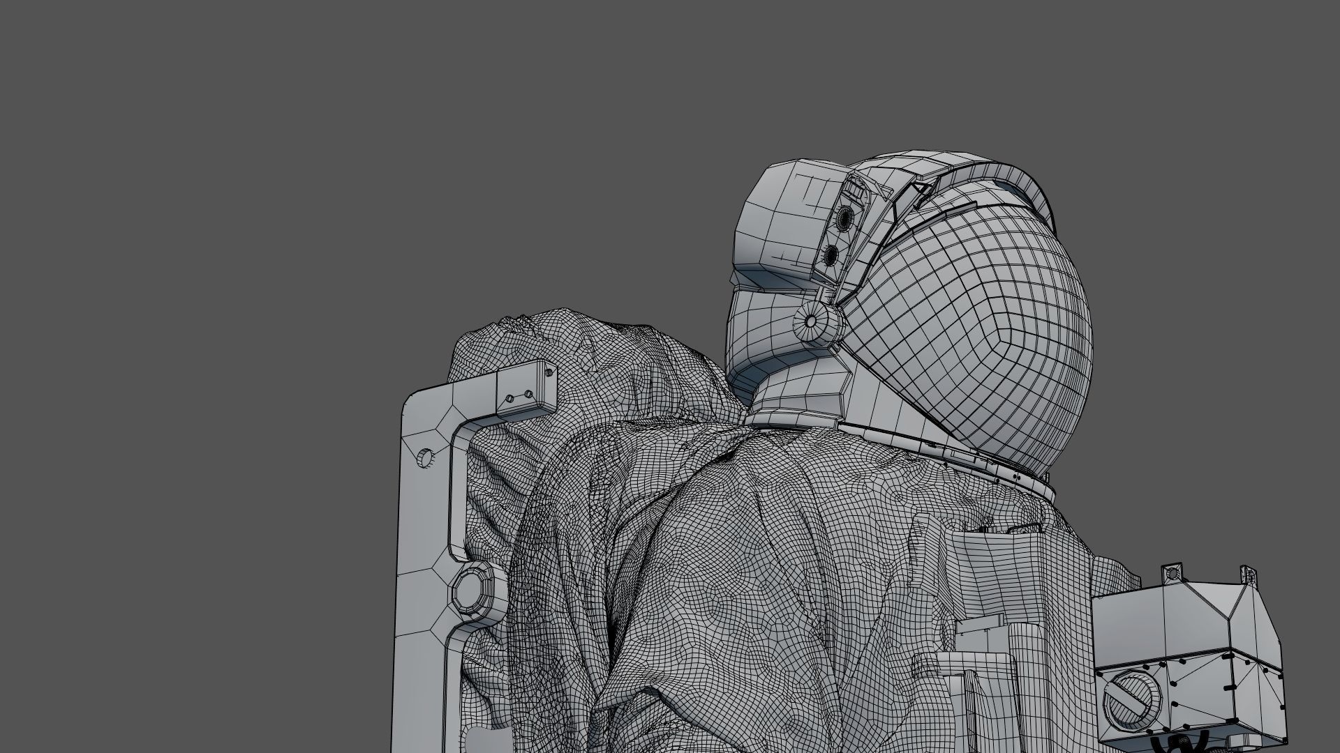 SPACESUIT Astronaut EMU SAFER 3D model_27