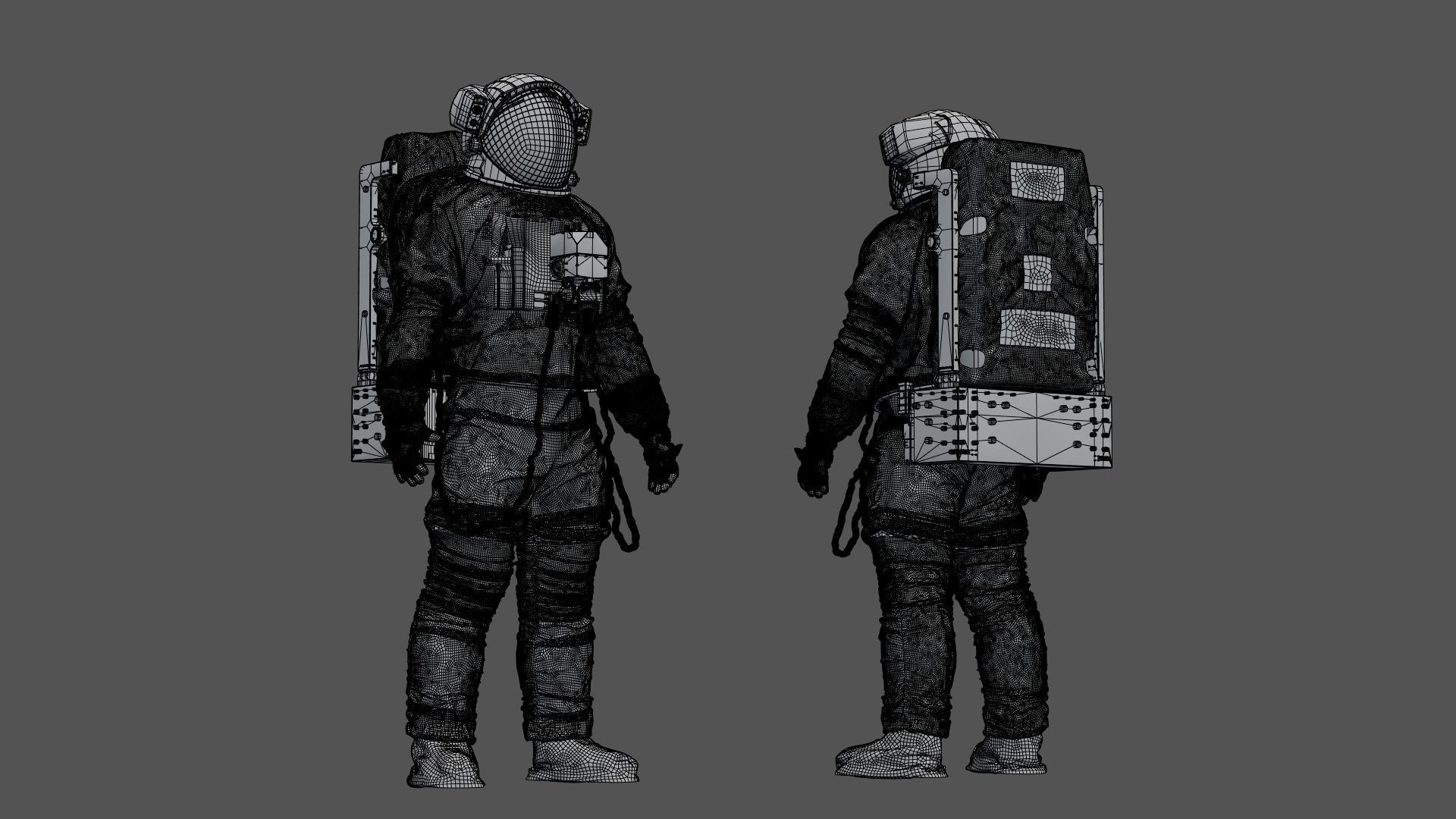 SPACESUIT Astronaut EMU SAFER 3D model_18