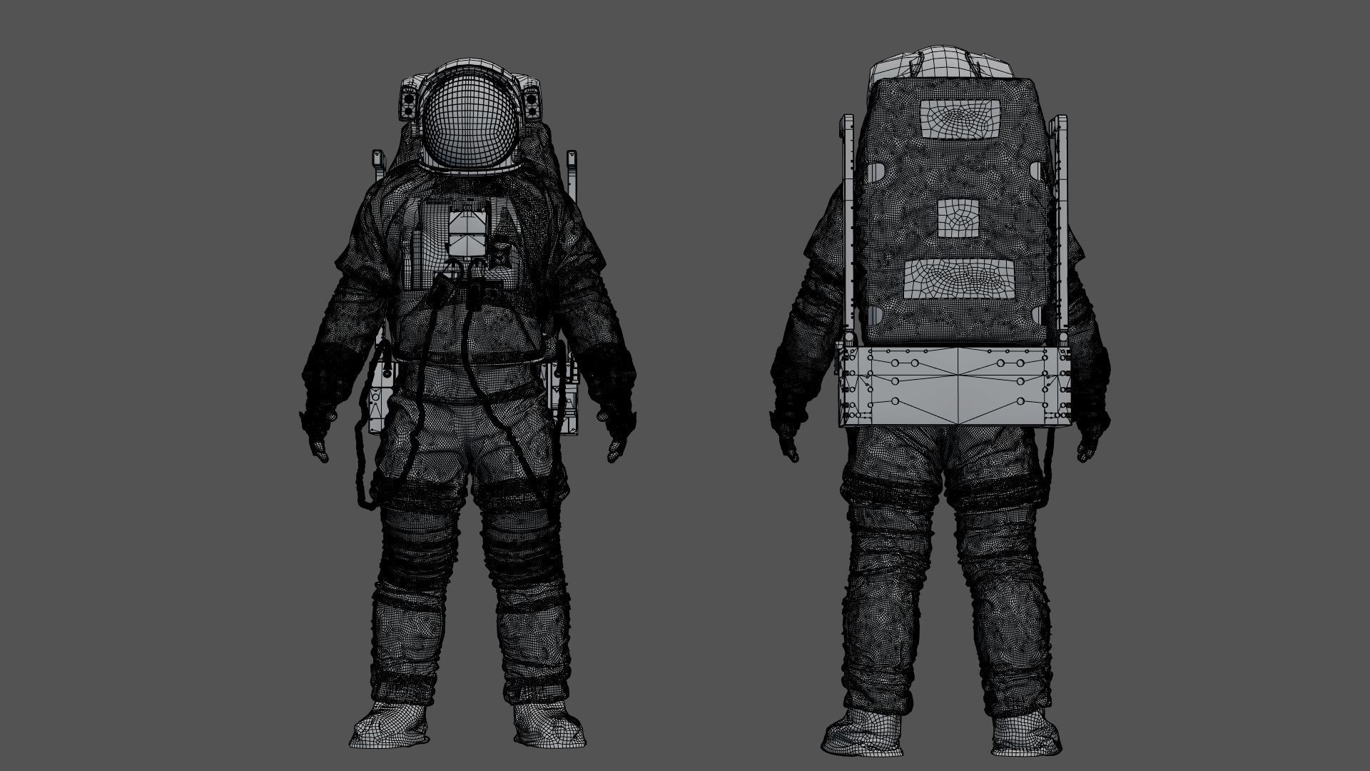 SPACESUIT Astronaut EMU SAFER 3D model_20