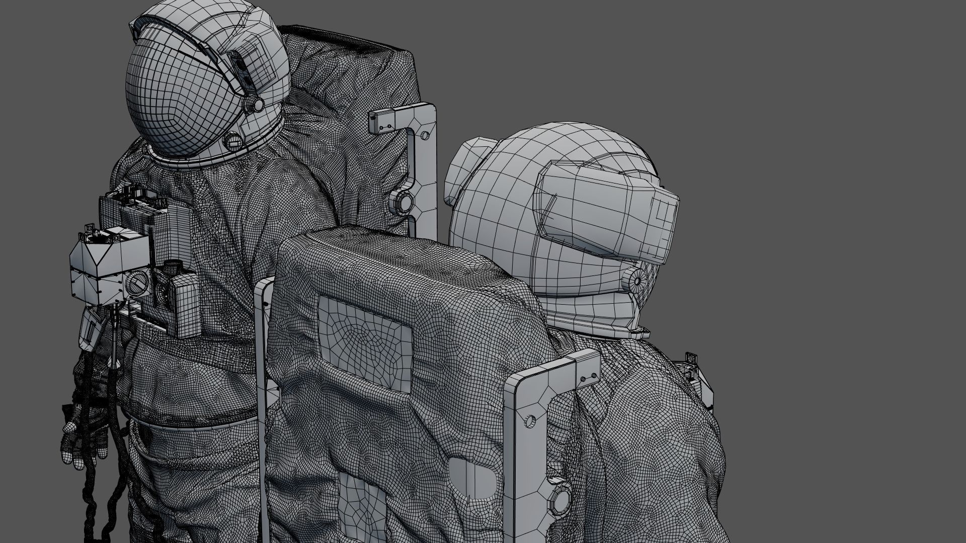 SPACESUIT Astronaut EMU SAFER 3D model_26