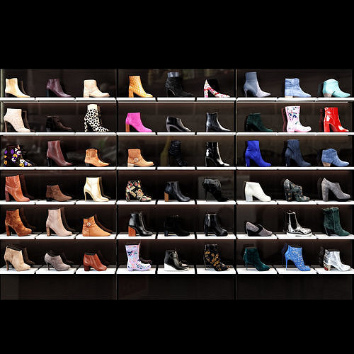 Women shoes shop 3D model