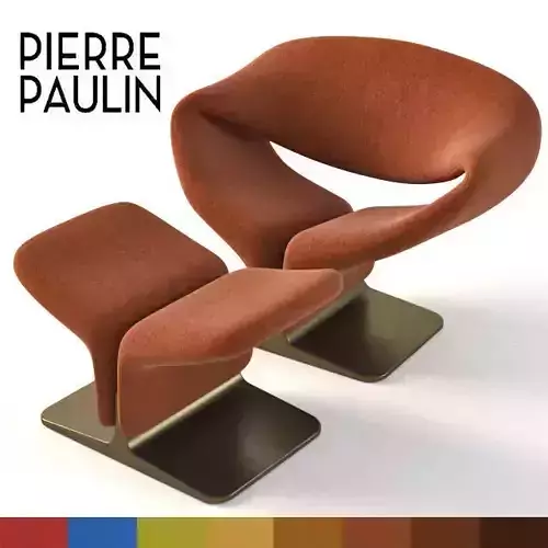 Pierre Paulin f-582 plus ottoman
