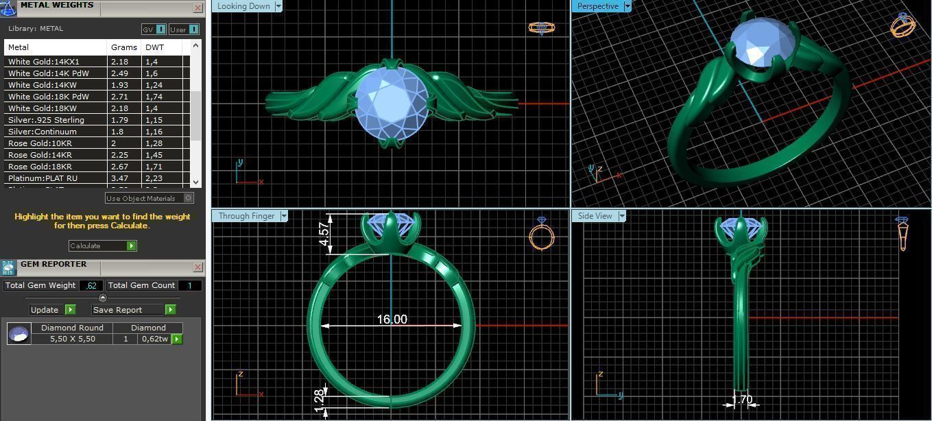 Ring R 0070 3D print model_6