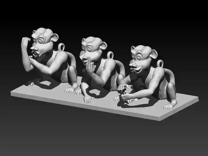 Three Rude Monkeys