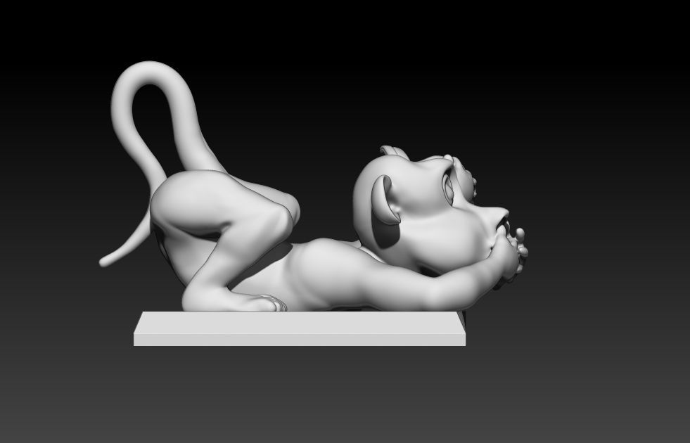 Three monkeys 3D print model_3