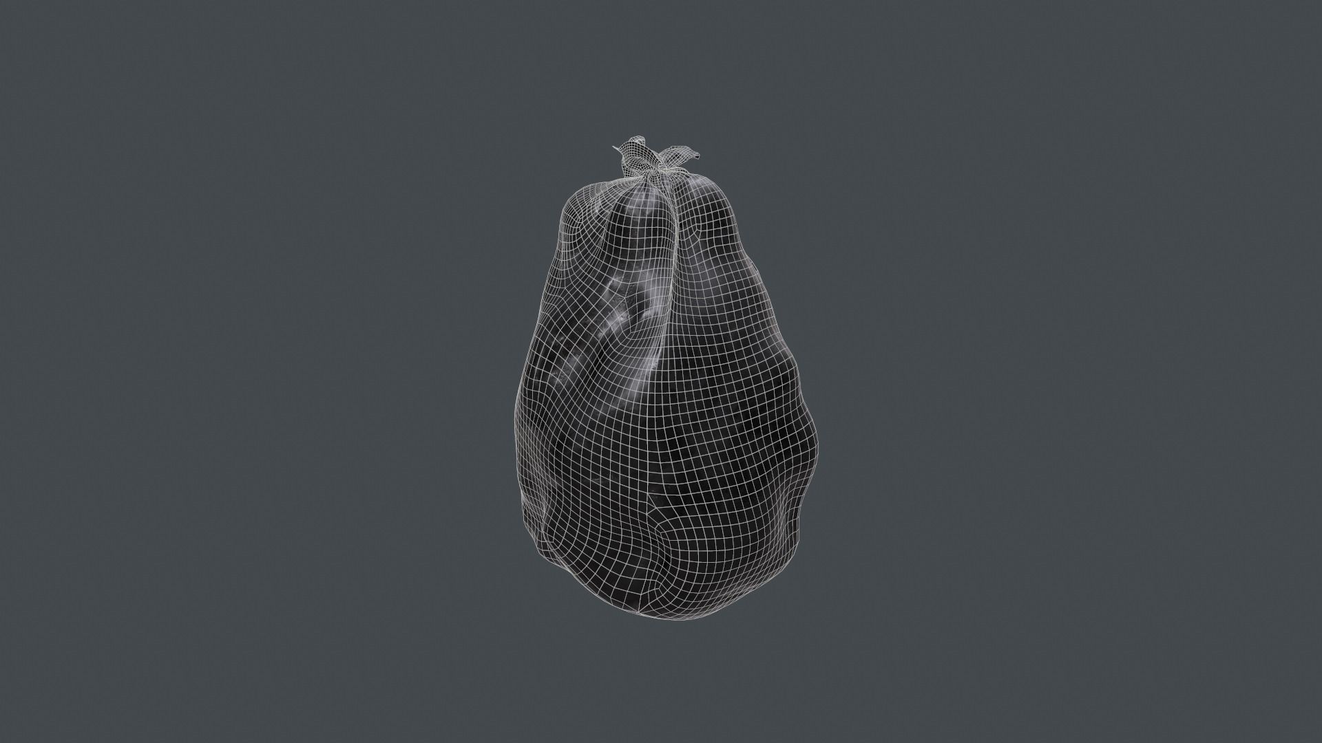 Trash Bag Low-poly 3D model_10
