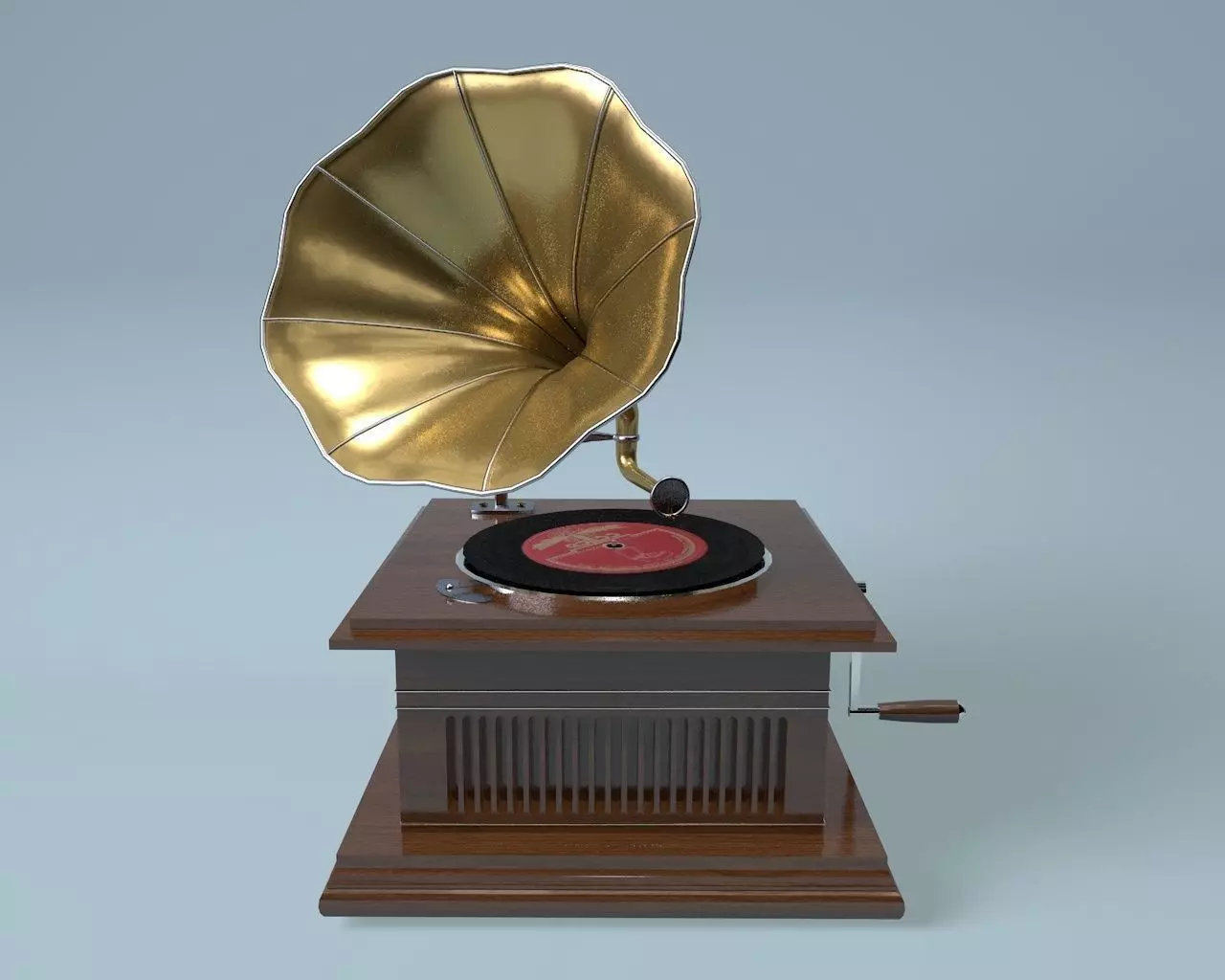 gramophone 3D model_0