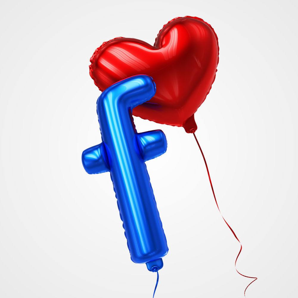 Balloons in different shapes 3D model_3