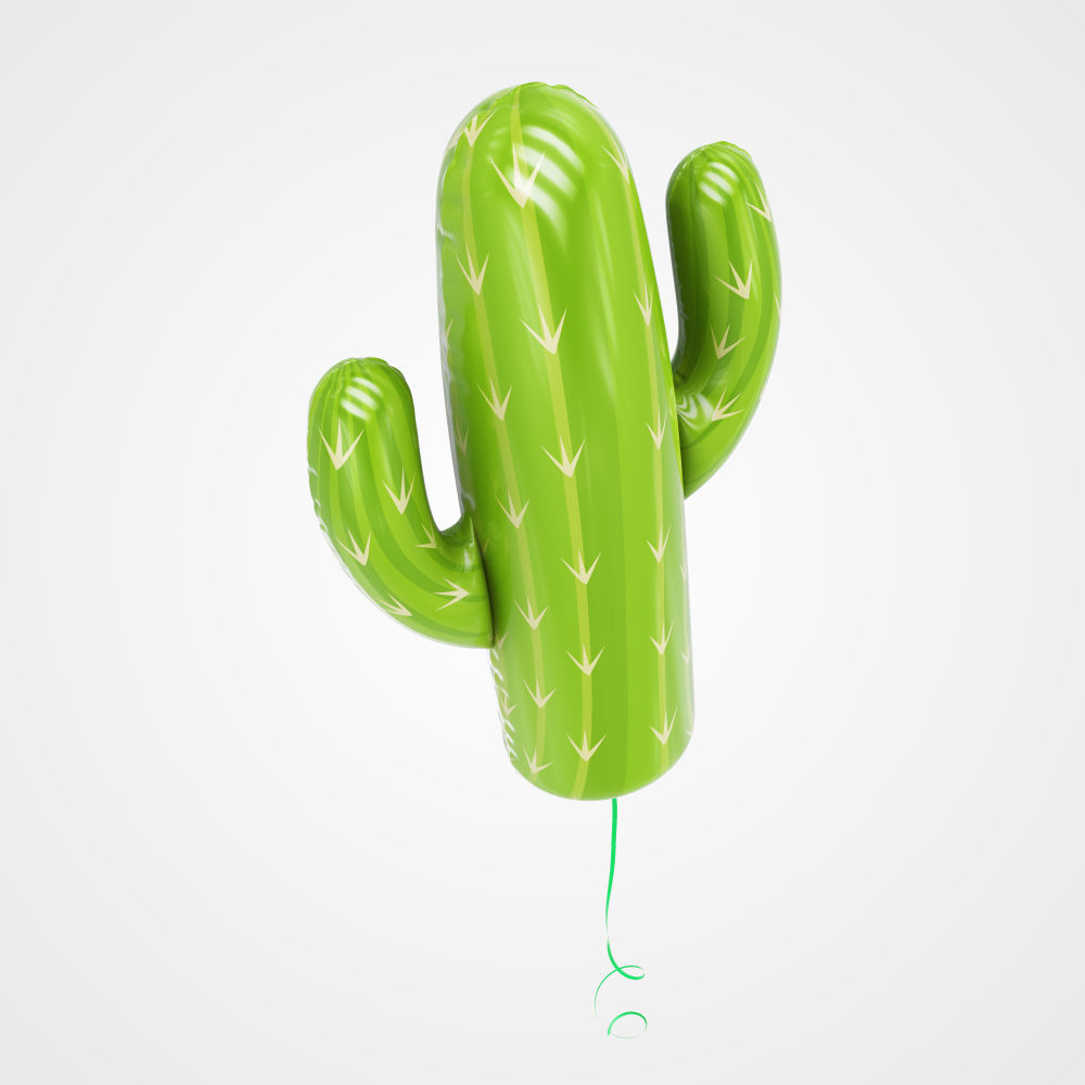 Balloons in different shapes 3D model_1