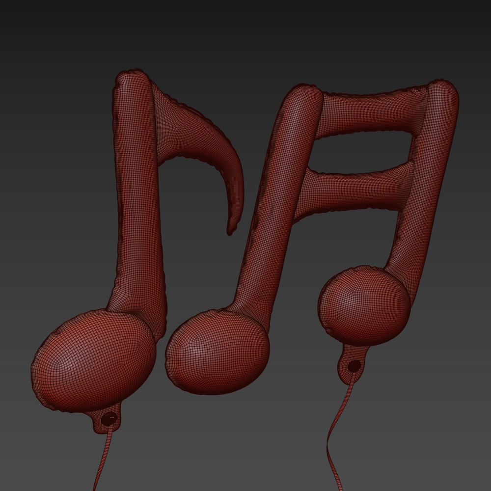 Balloons in different shapes 3D model_14