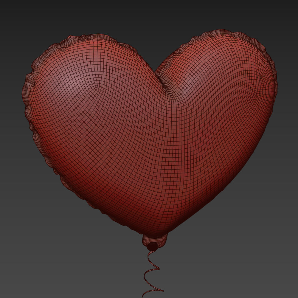Balloons in different shapes 3D model_19