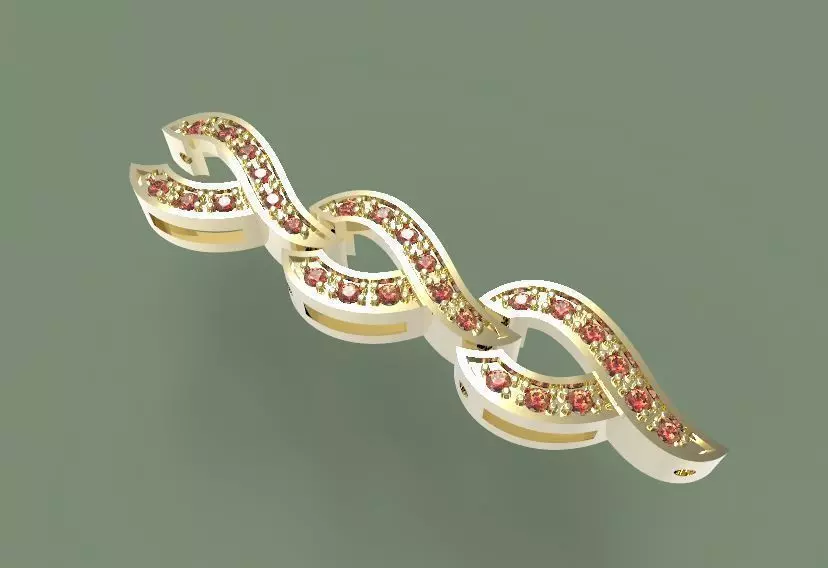Model 47 Bracelet link 3D print model