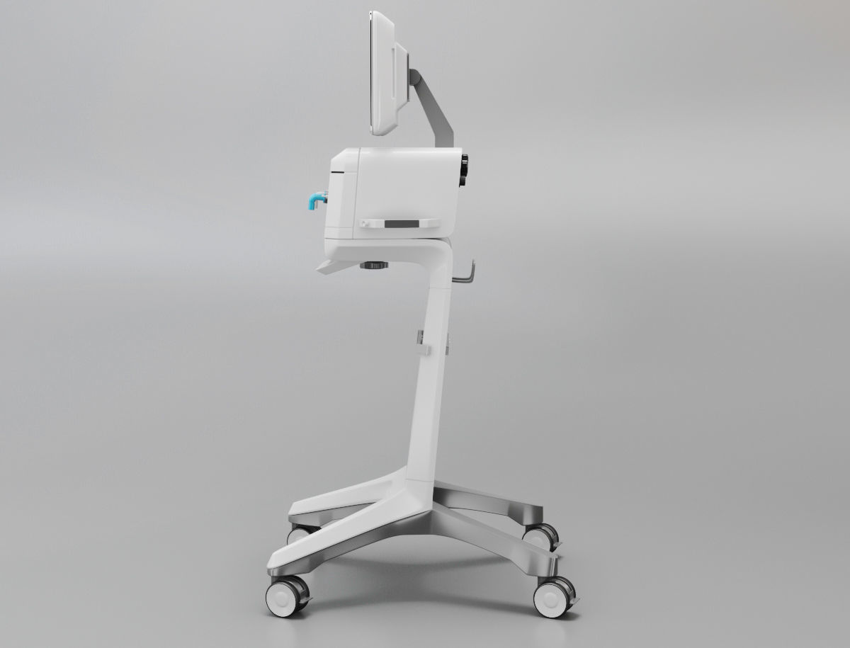 Intensive care ventilator - Elisa 800 Low-poly 3D model_10