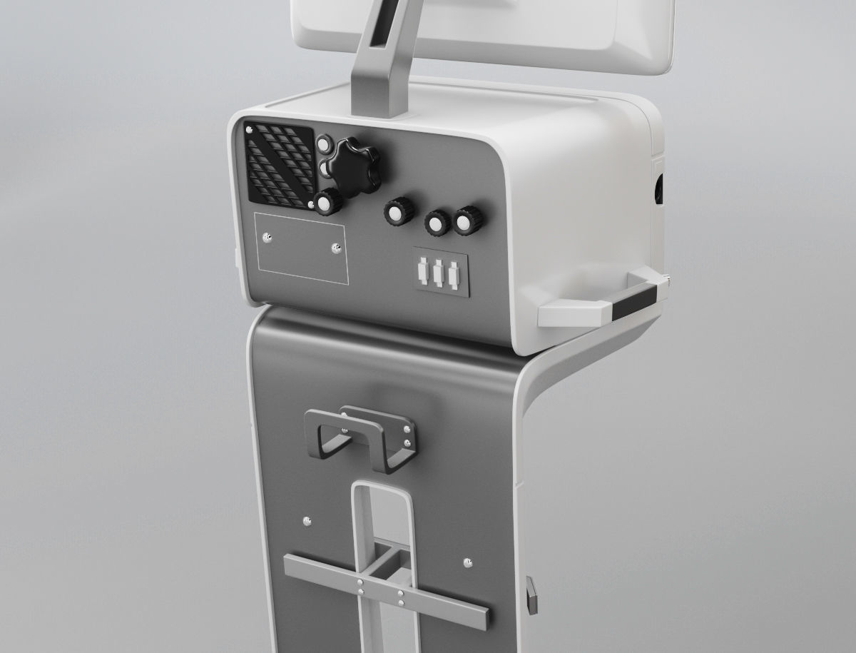Intensive care ventilator - Elisa 800 Low-poly 3D model_6