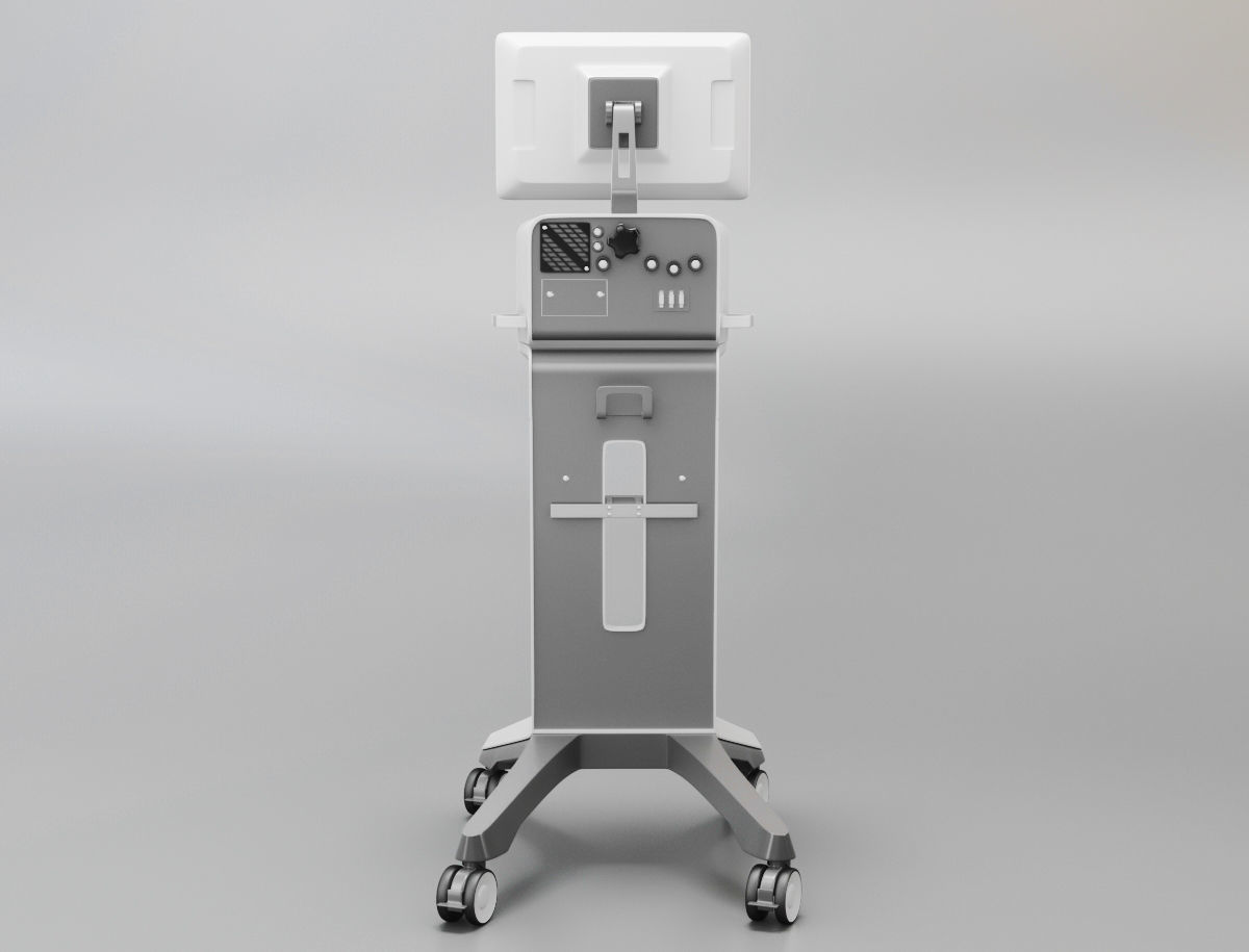 Intensive care ventilator - Elisa 800 Low-poly 3D model_4