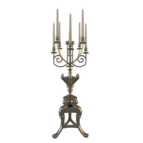 Vintage Candlestick  3D model