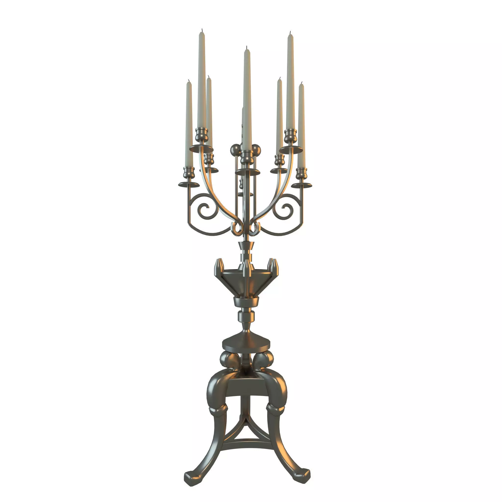 Vintage Candlestick 3D model
