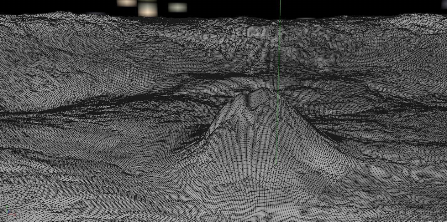 Lunar crater 3D model_1