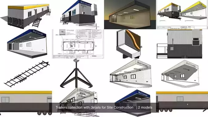 Trailers collection with details for Site Construction  