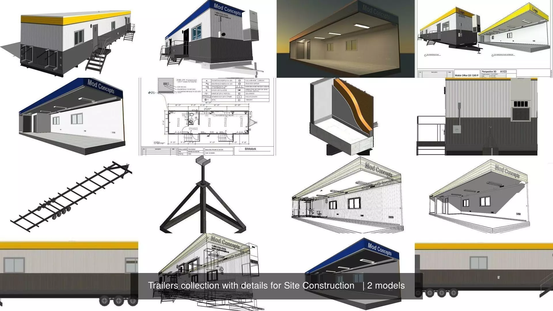 Trailers collection with details for Site Construction   _1