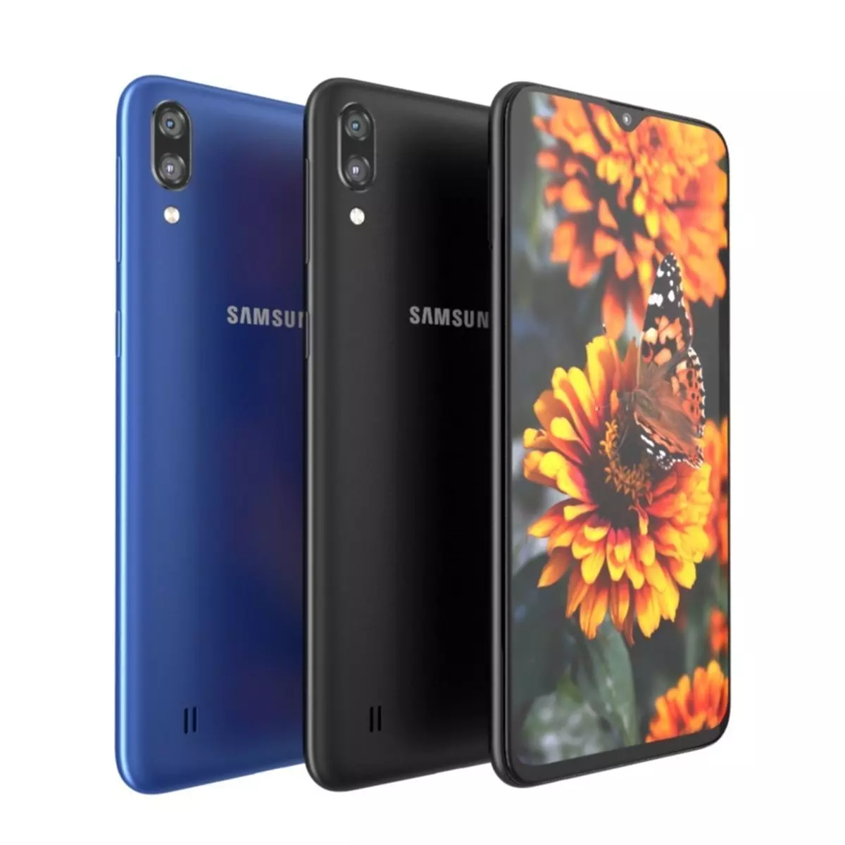 Samsung Galaxy M10 Black - Blu 3D model_0