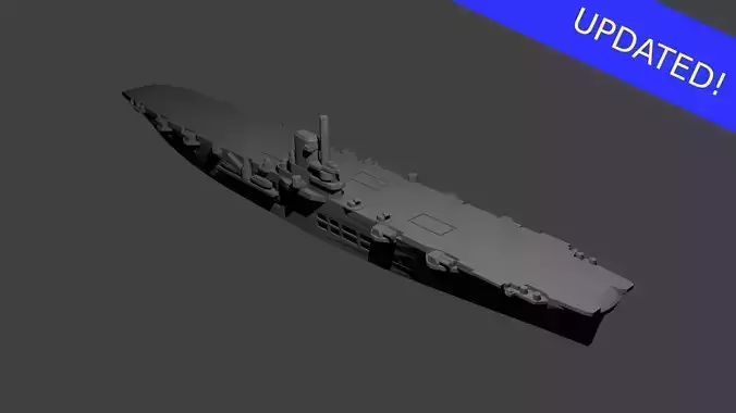 British Aircraft Carrier Ark Royal 3D print model