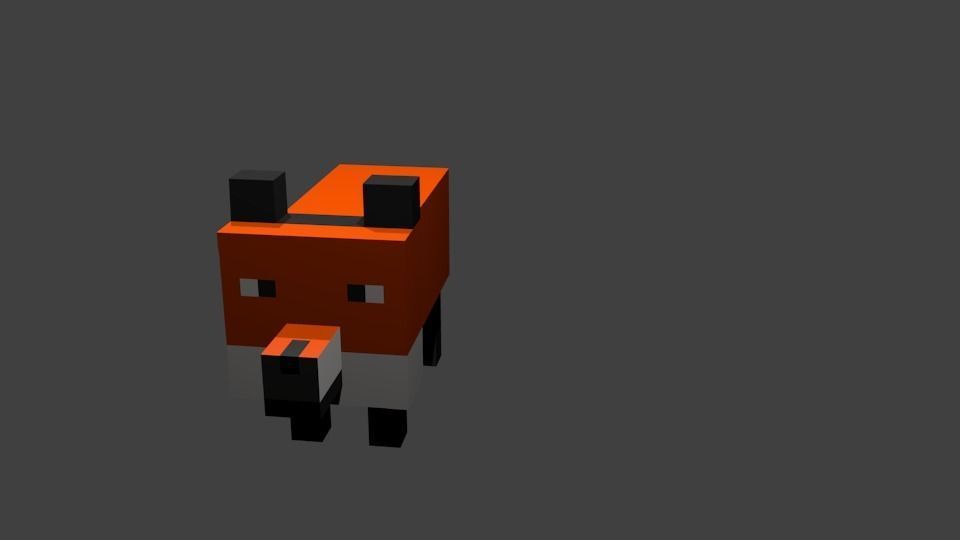 Fox 3D model