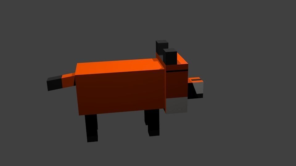 Fox 3D model