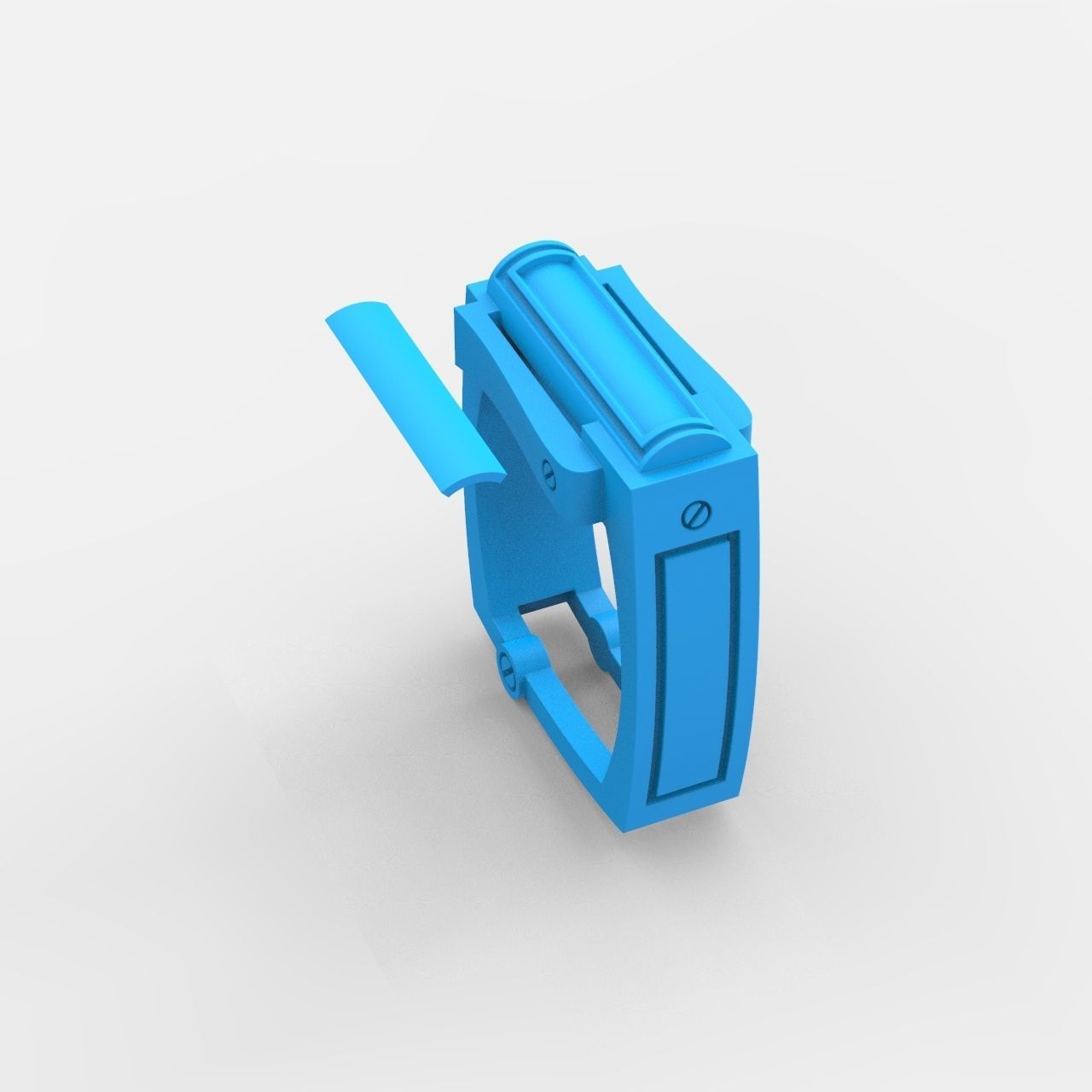 Ring cylinder 3D print model_5