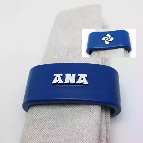 ANA 3D Napkin Ring with lauburu