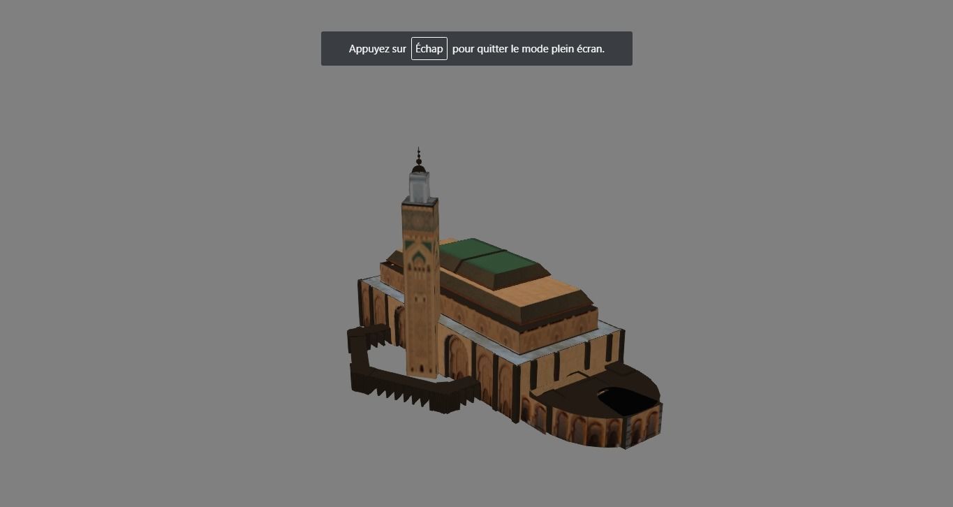 Hassan II mosque 3D model_1