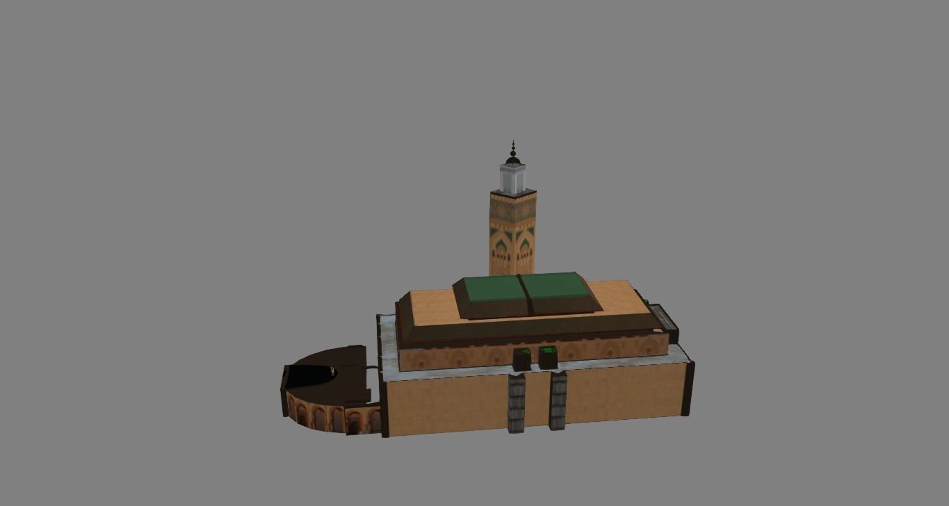 Hassan II mosque 3D model_2