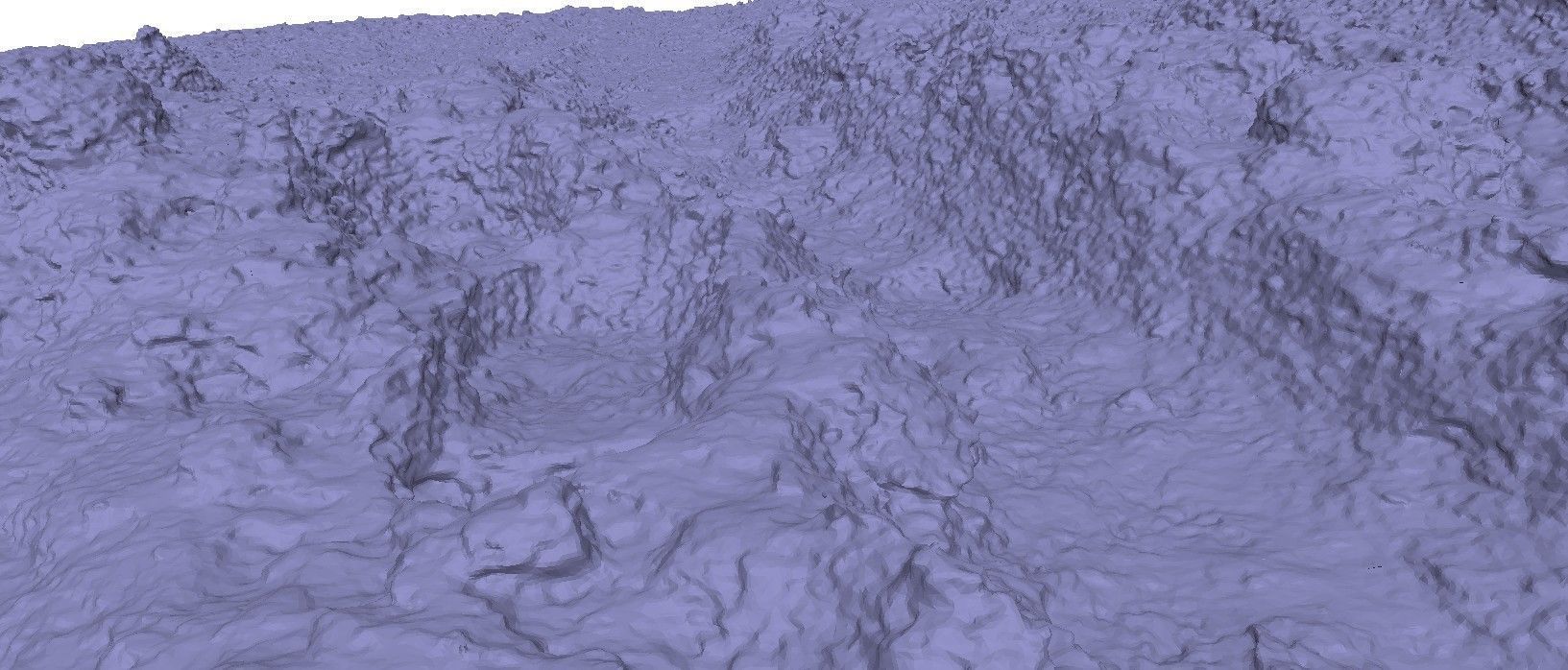 Winter snow wheel traces and footprints 3D scan 3D model_3