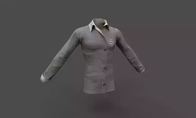 SHIRT Realistic Low Poly coat