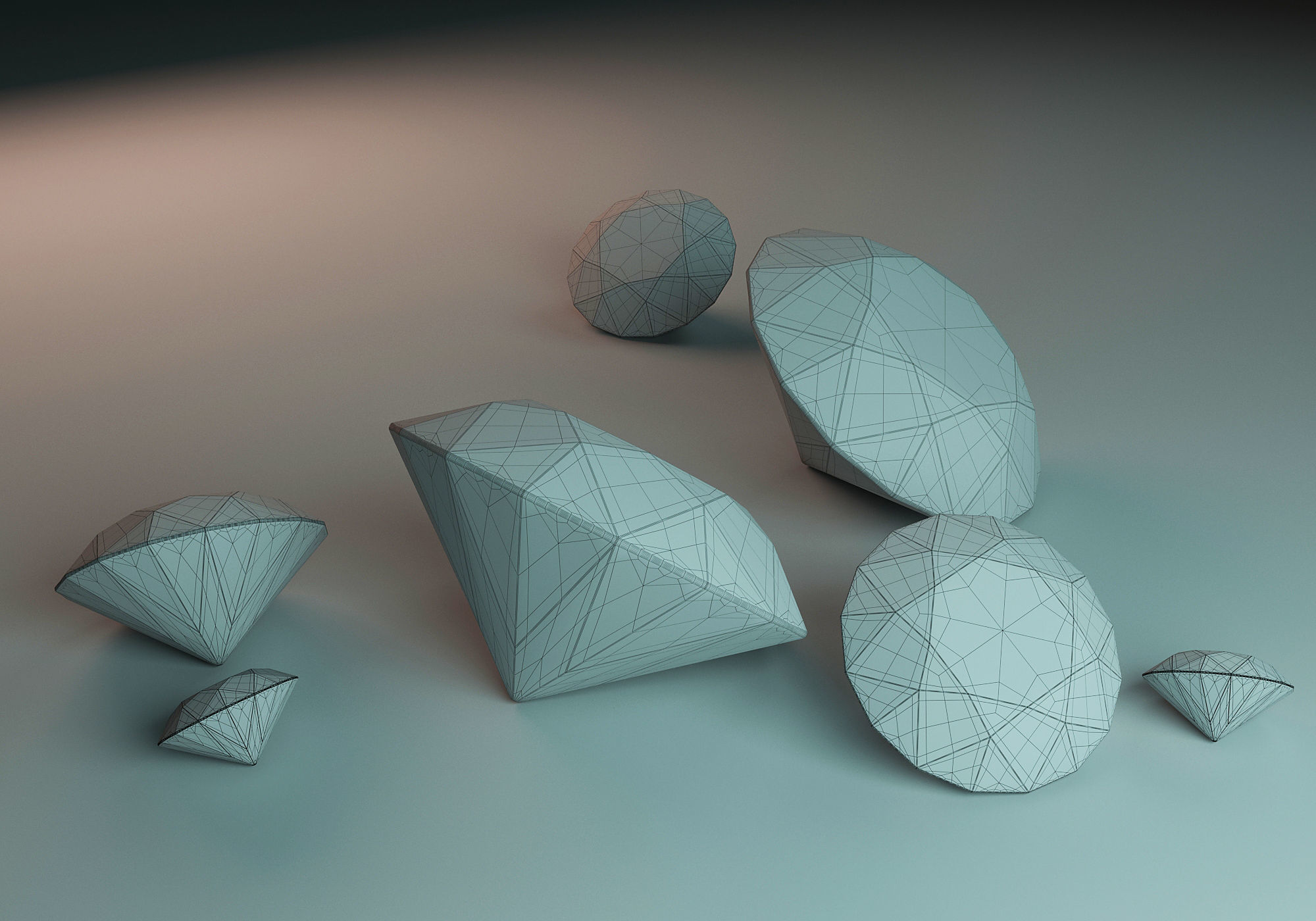 Diamond 3D model_5