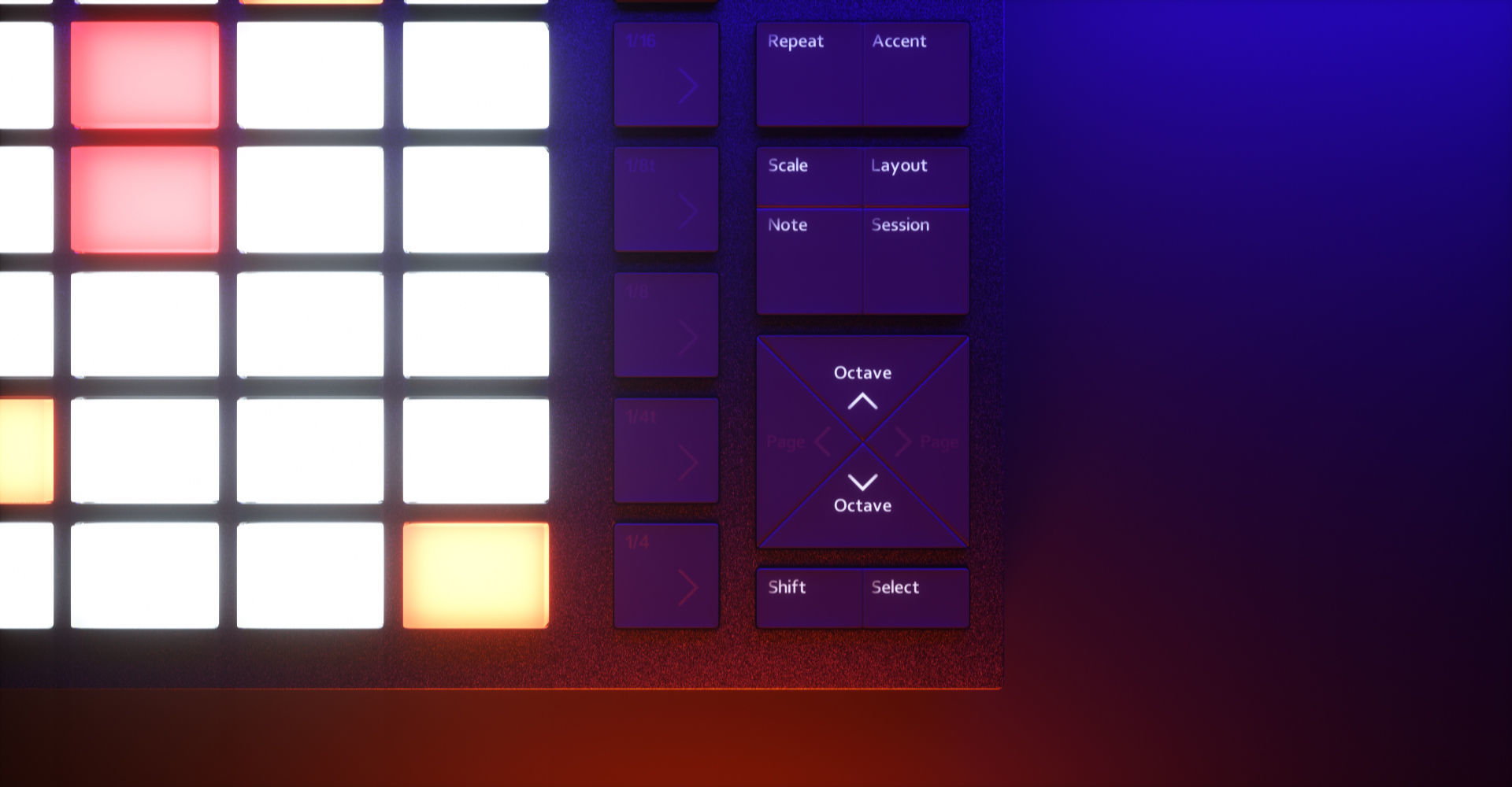 Ableton Push 2 Midi Controller Low-poly 3D model_36