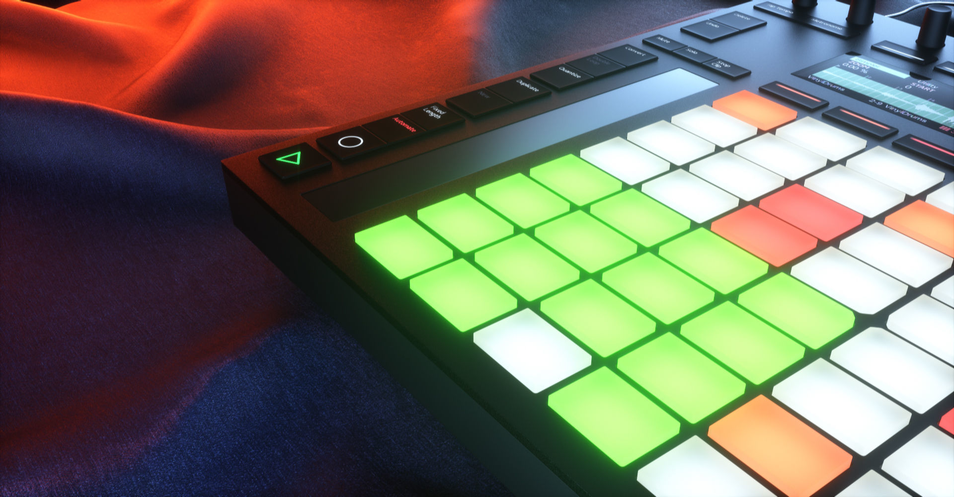 Ableton Push 2 Midi Controller Low-poly 3D model_33