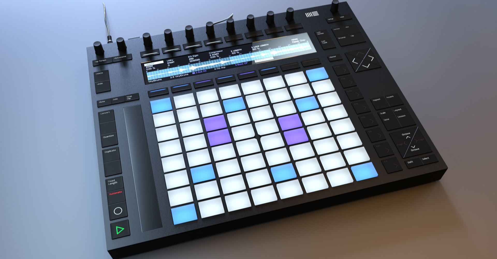 Ableton Push 2 Midi Controller Low-poly 3D model_7