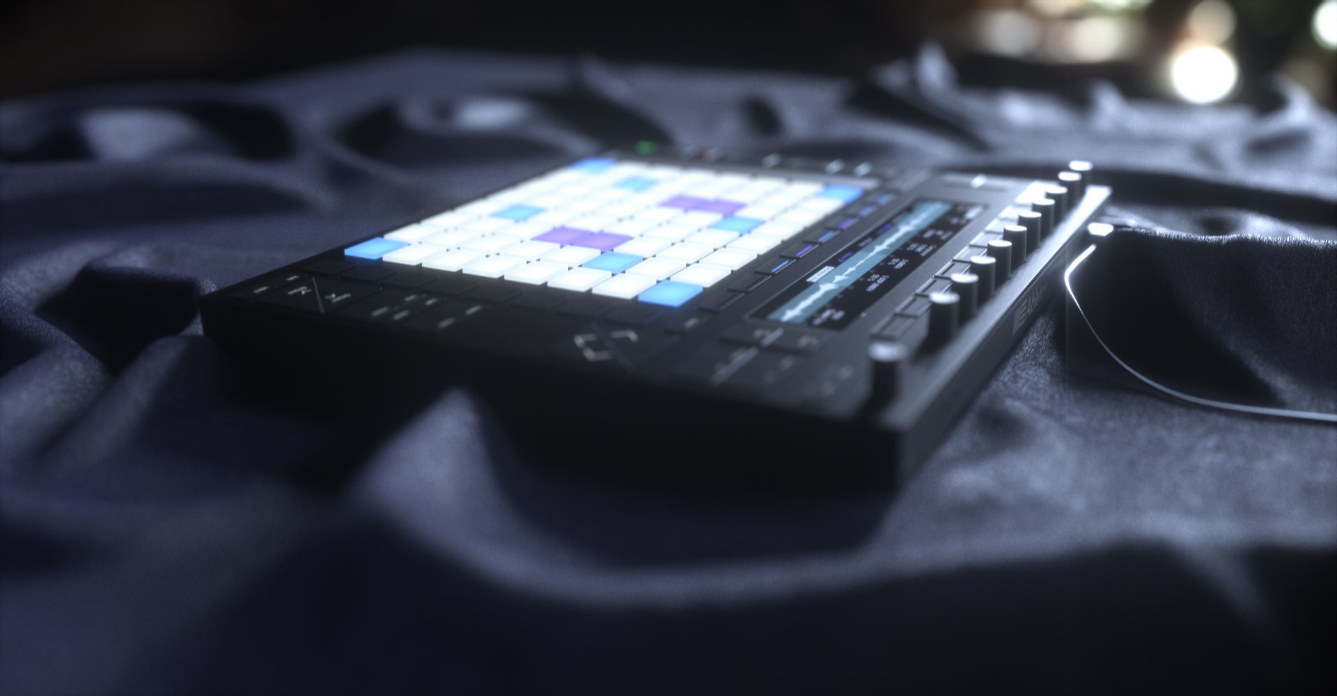 Ableton Push 2 Midi Controller Low-poly 3D model_19