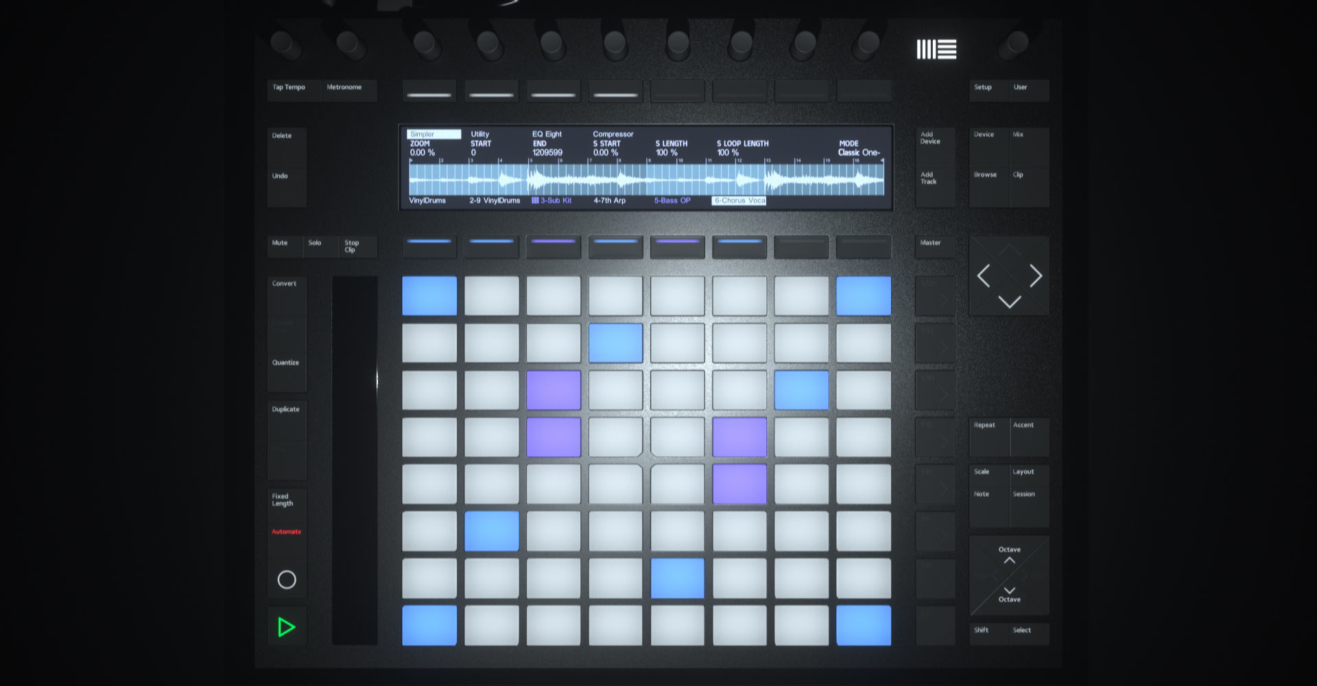 Ableton Push 2 Midi Controller Low-poly 3D model_3