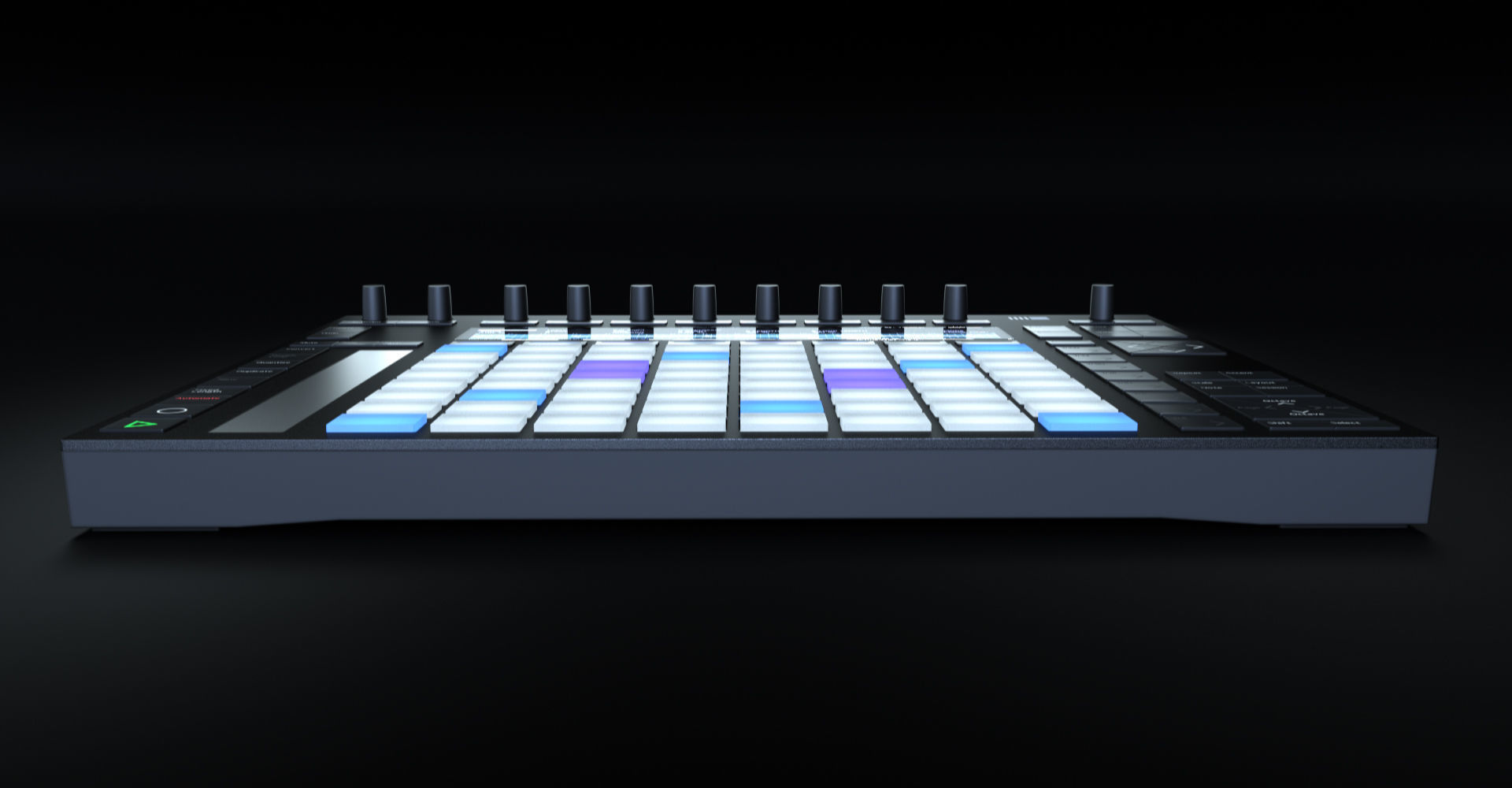 Ableton Push 2 Midi Controller Low-poly 3D model_11
