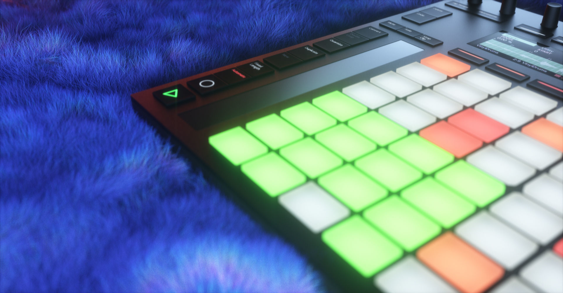 Ableton Push 2 Midi Controller Low-poly 3D model_32