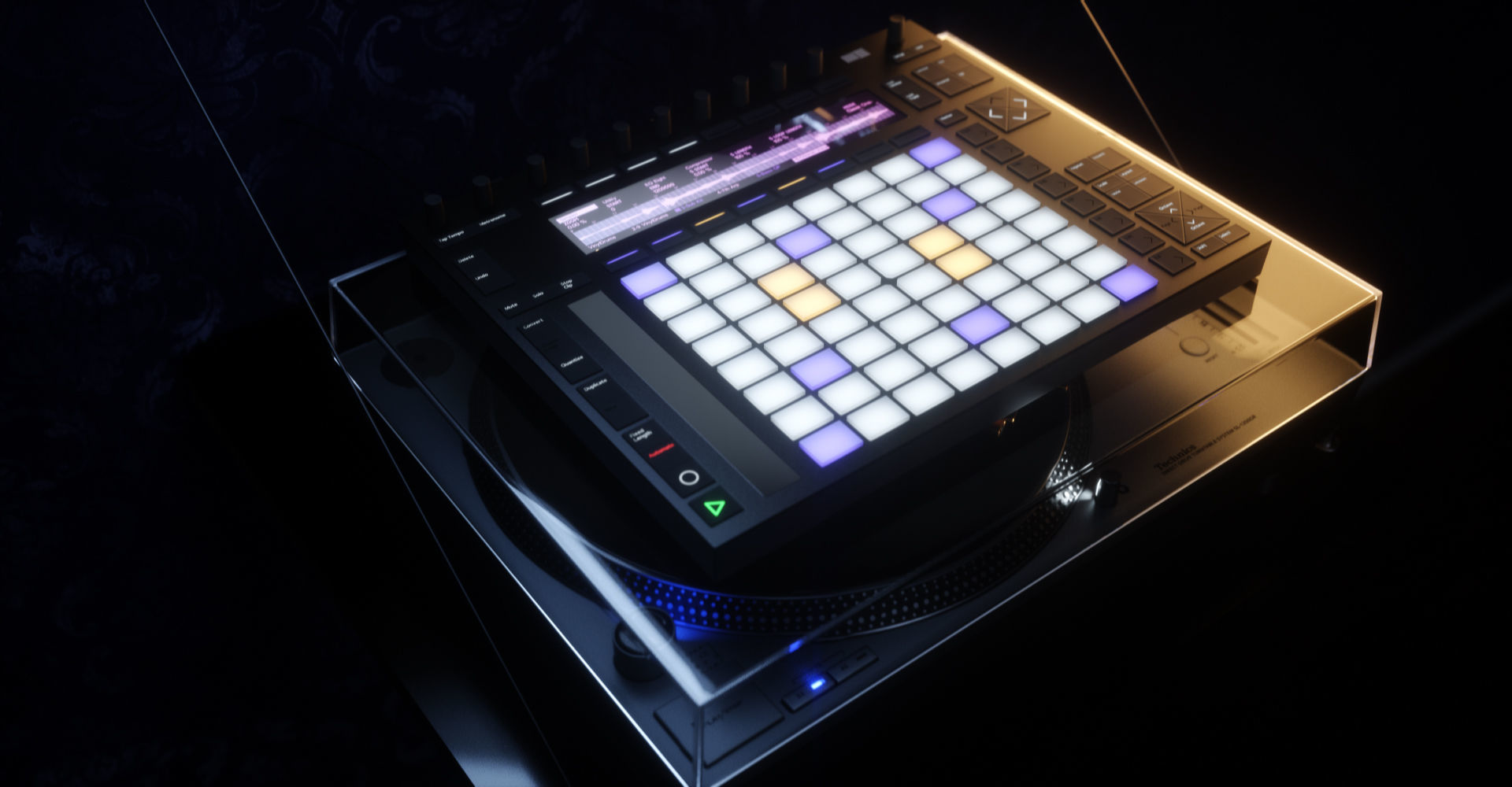 Ableton Push 2 Midi Controller Low-poly 3D model_22