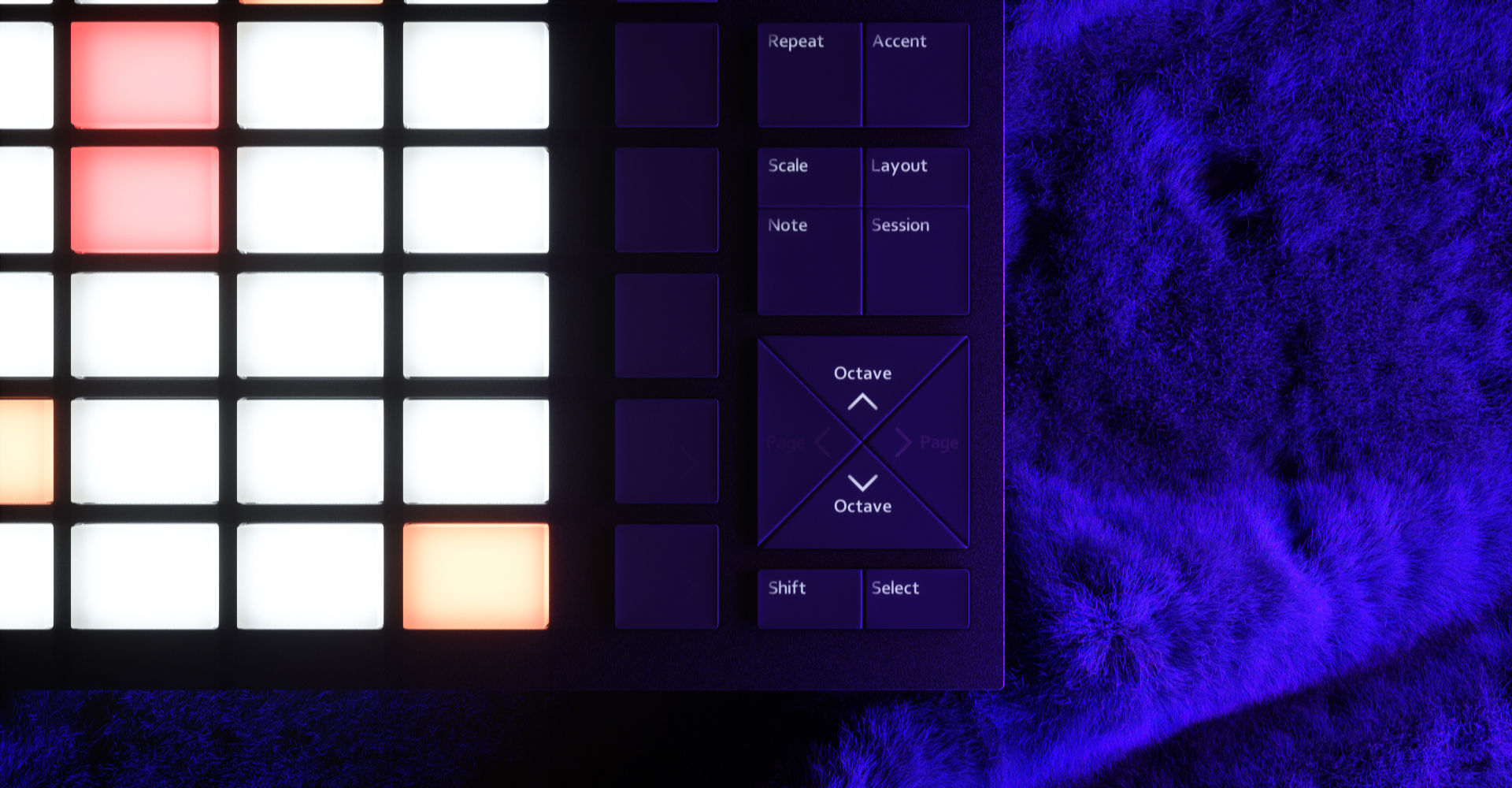 Ableton Push 2 Midi Controller Low-poly 3D model_34